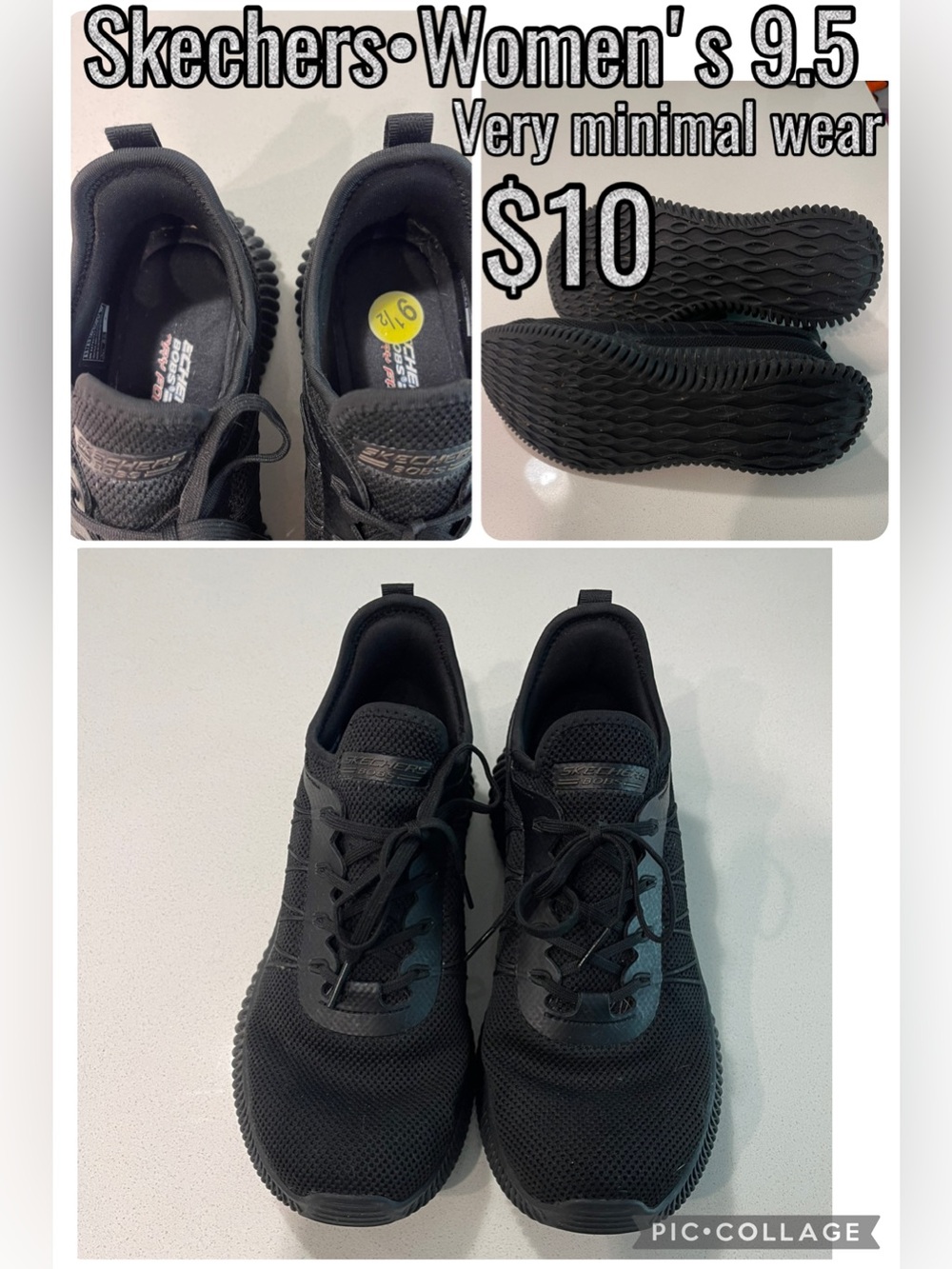 Skechers women’s Black Mesh Athletic Sneakers